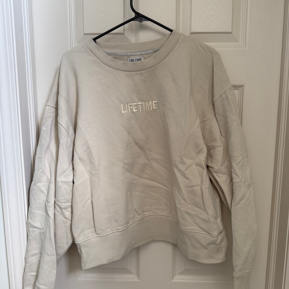 Lifetime Cream Sweatshirt Size XL